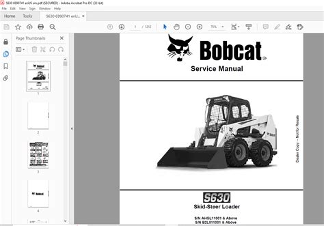 skid steer bobcat s630|bobcat s630 manual pdf.